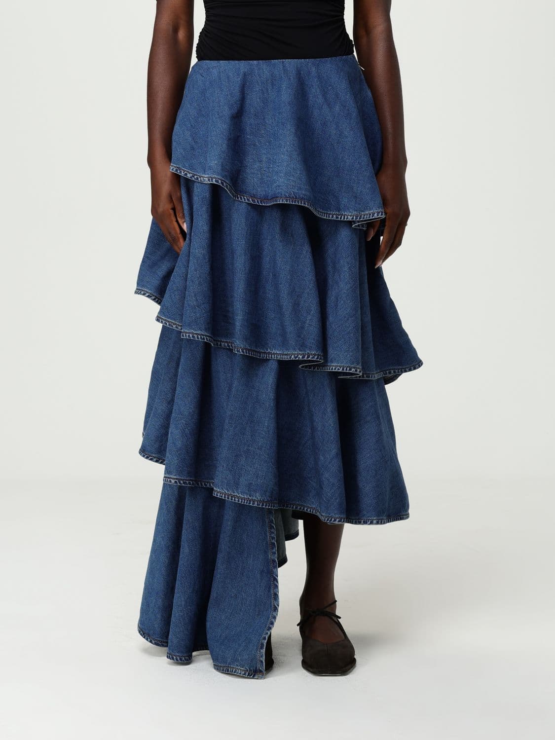 Alaïa Skirt Woman color Blue