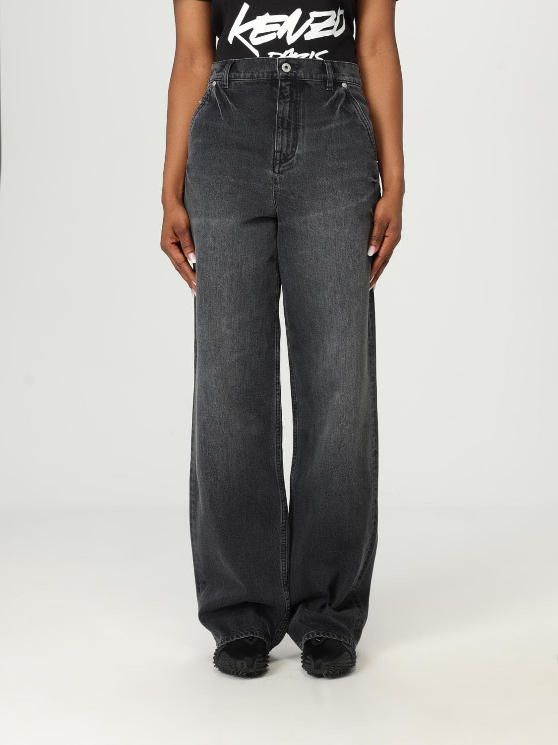Kenzo Jeans Woman color Black