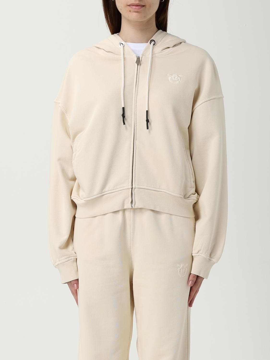 Pinko Sweatshirt Woman color Cream