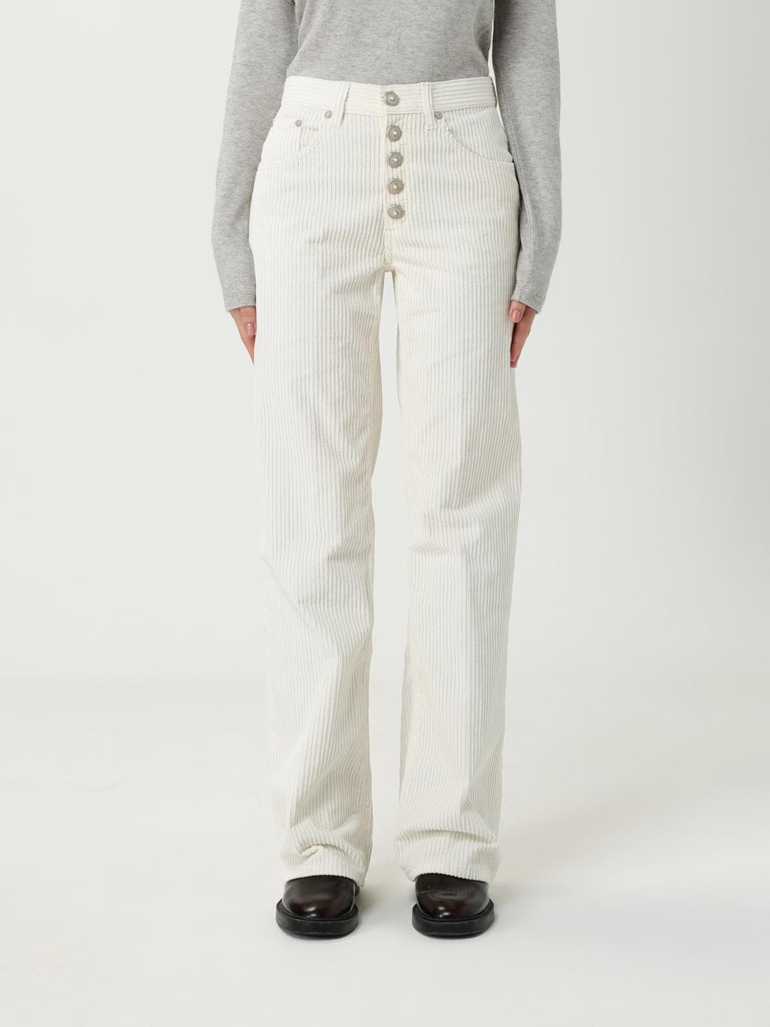 Dondup Pants Woman color Cream