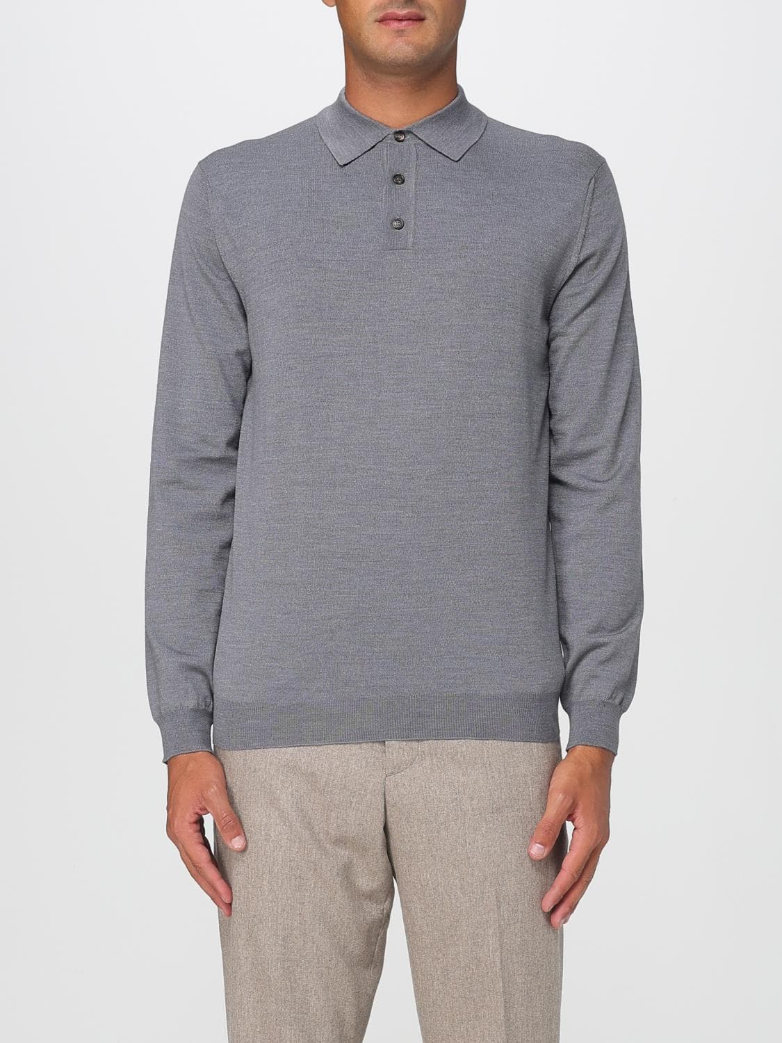 Zanone Polo Shirt Men color Grey
