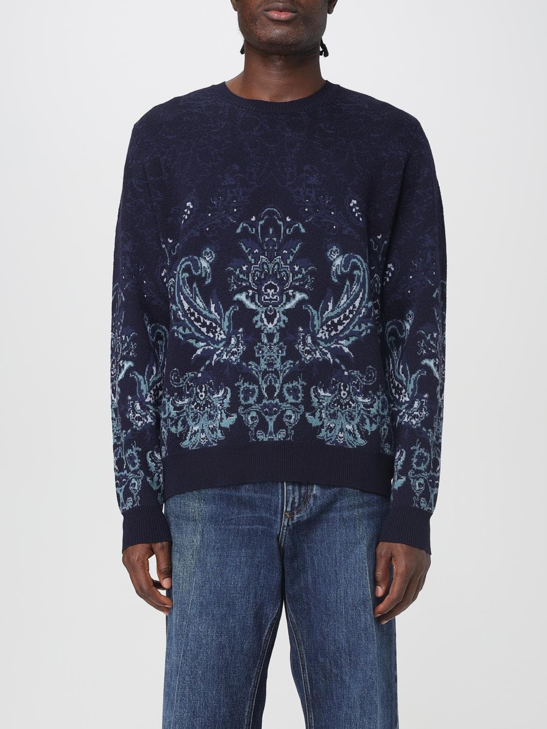 Etro Sweater Men color Navy