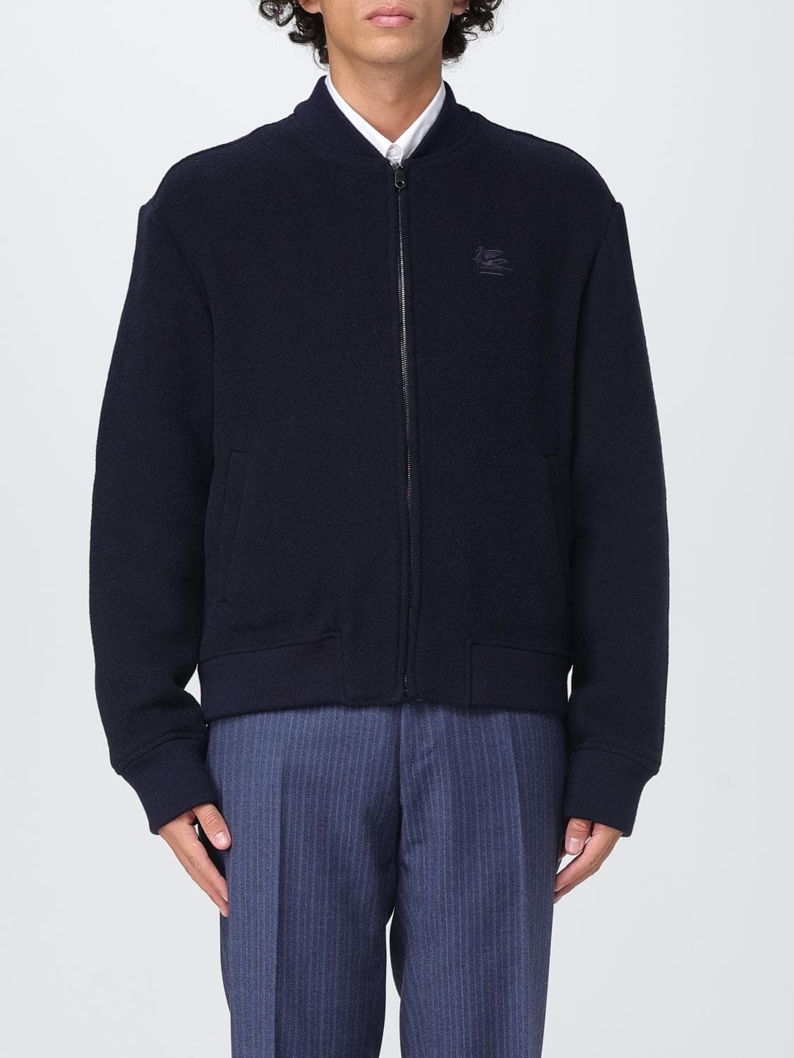 Etro Jacket Men color Navy