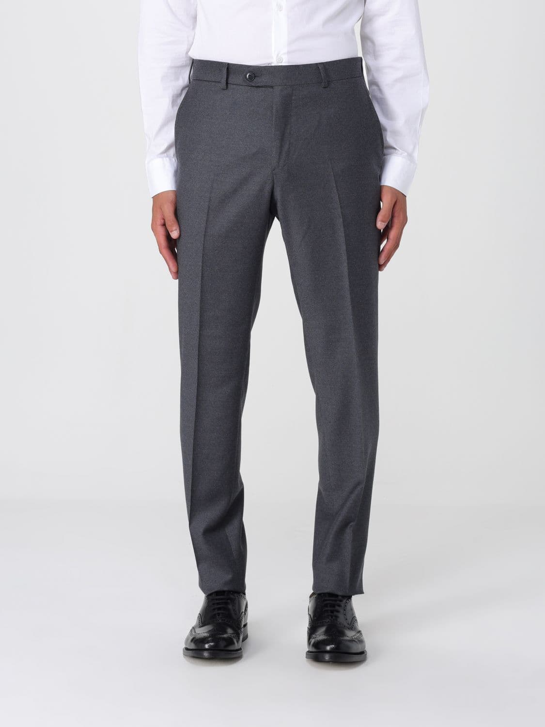 Luigi Bianchi Pants Men color Grey