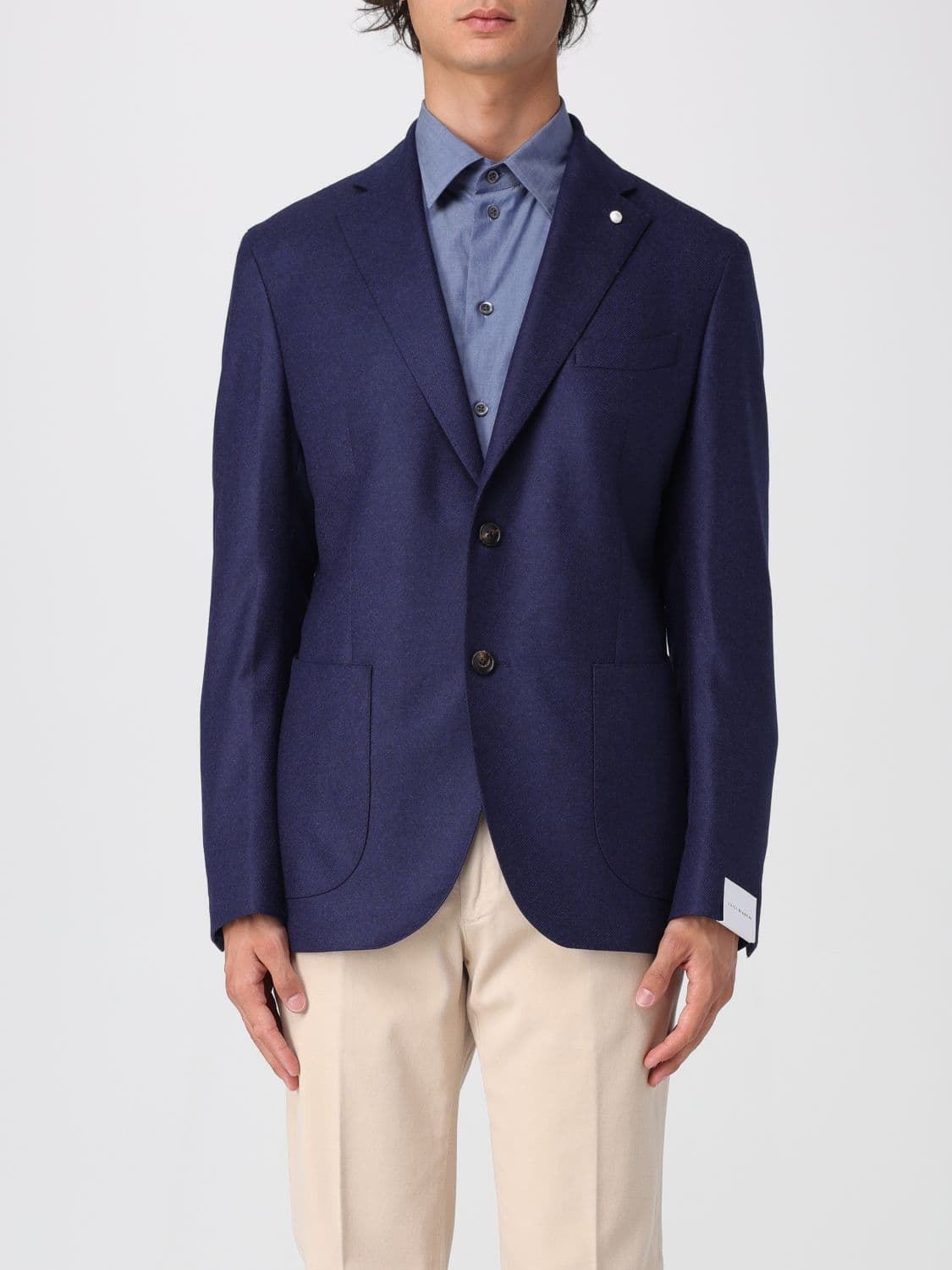 Luigi Bianchi Jacket Men color Blue
