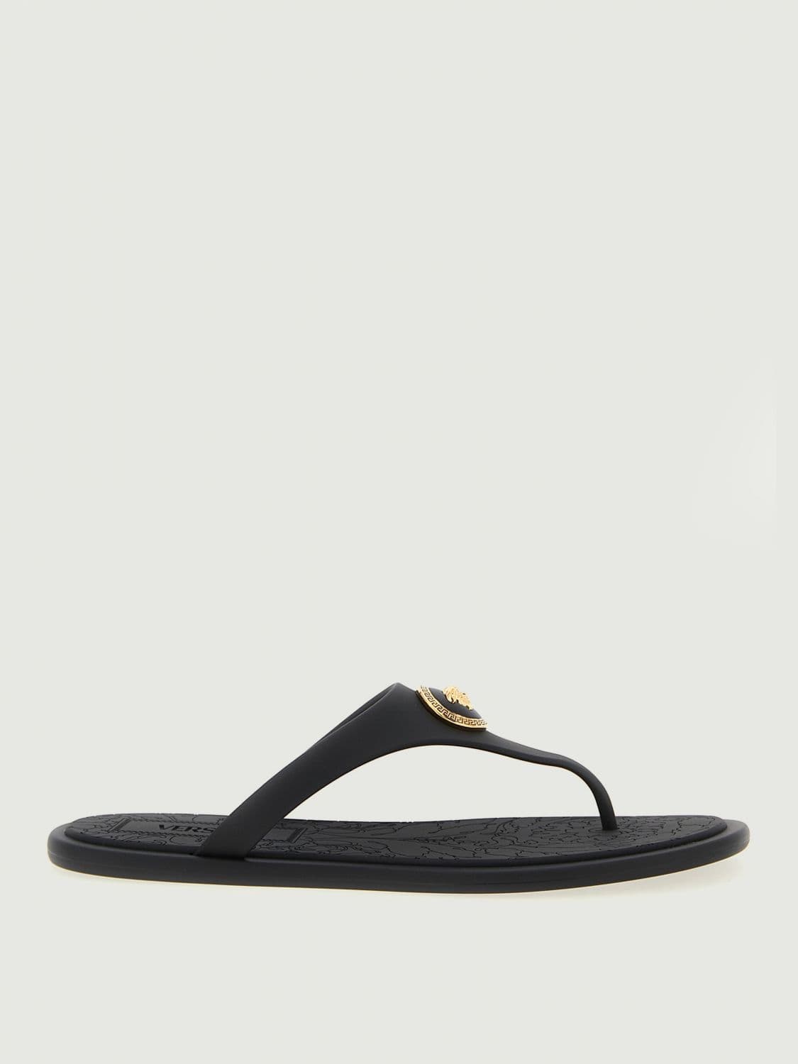 Versace Heeled Sandal Woman color Black