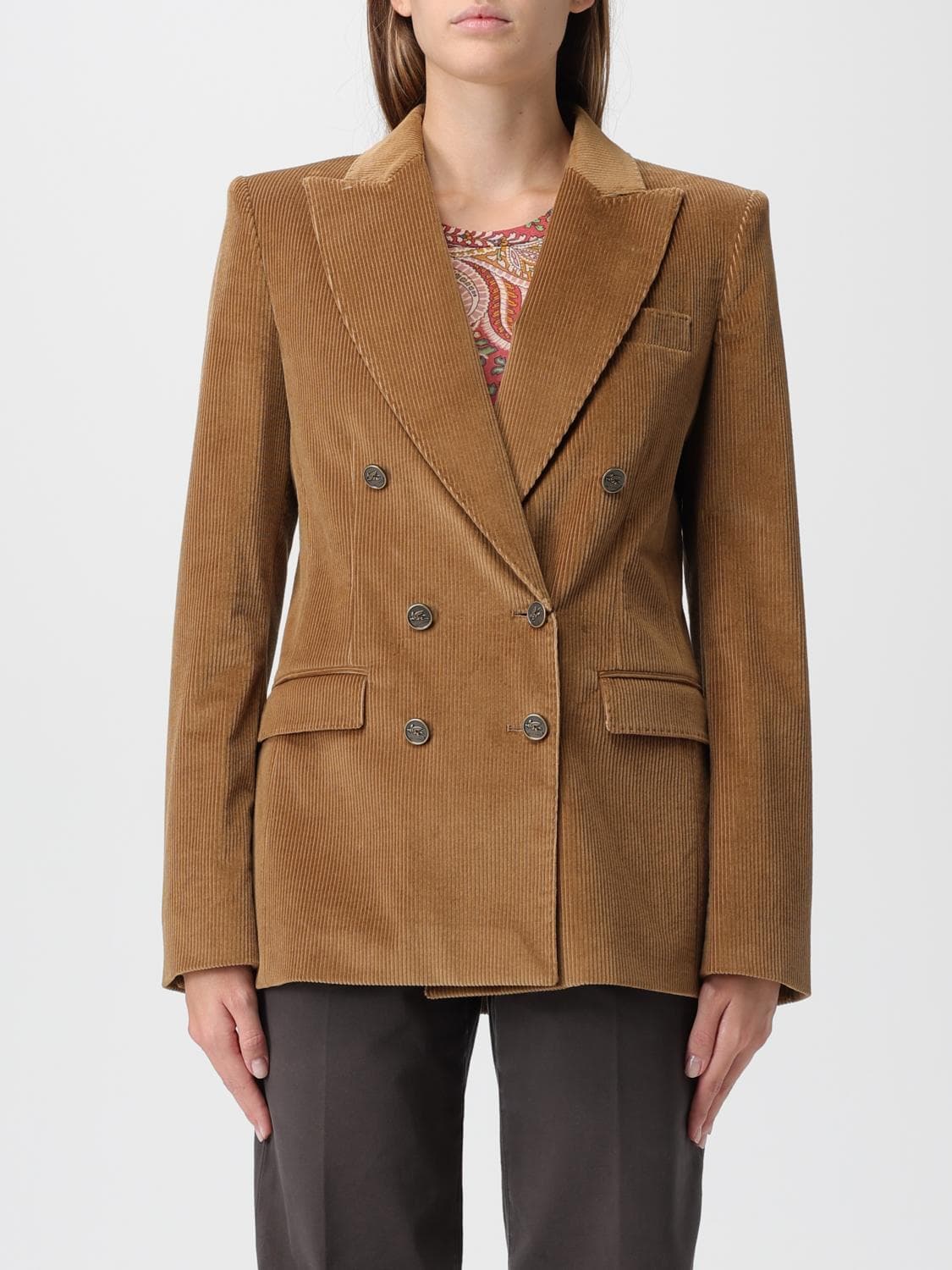 Etro Jacket Woman color Gold