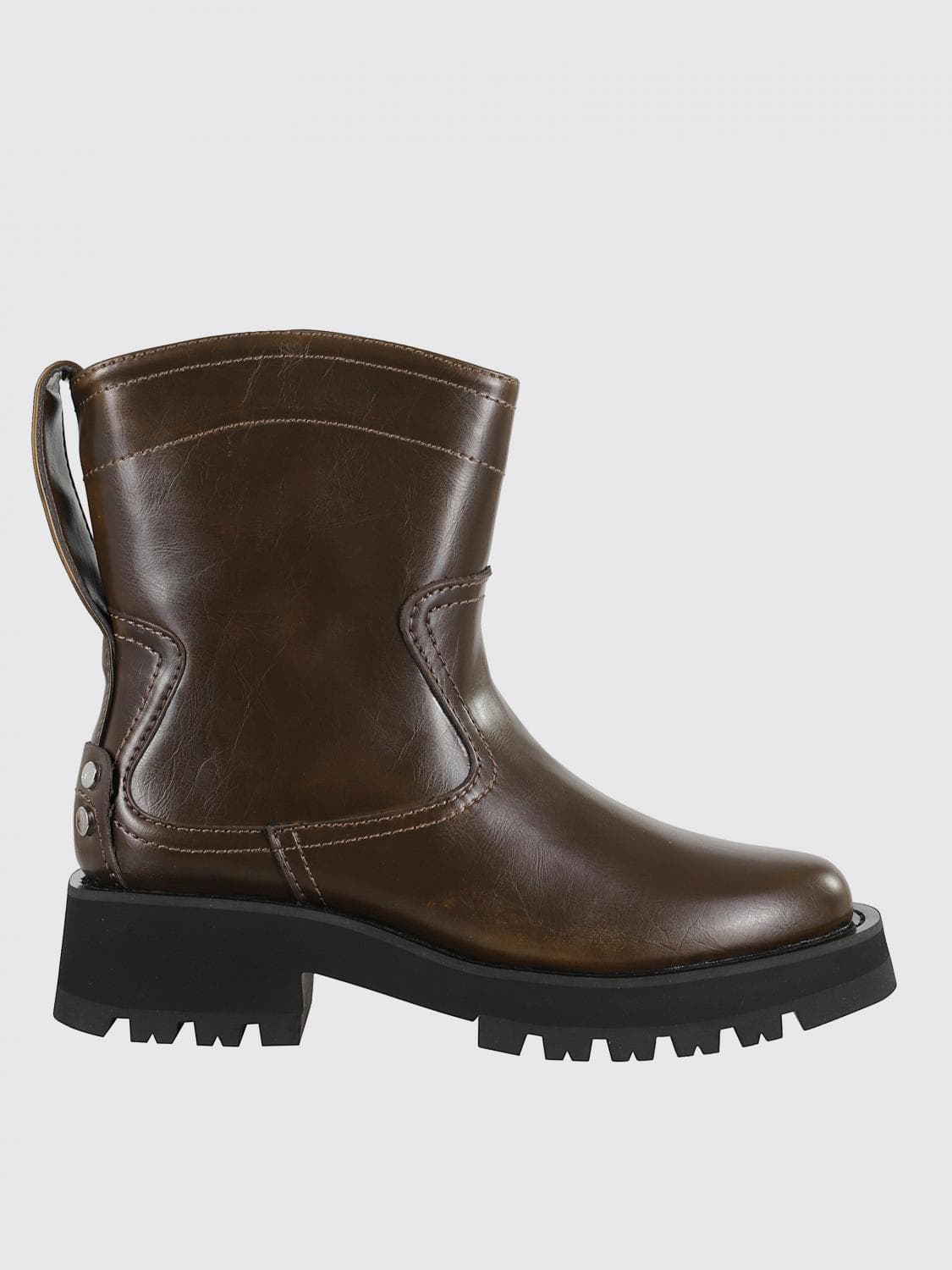 Ganni Boots Woman color Olive