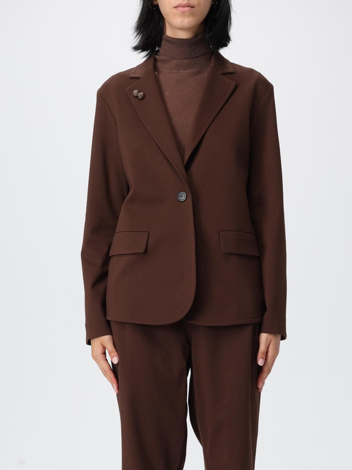 Fabiana Filippi Jacket Woman color Brown