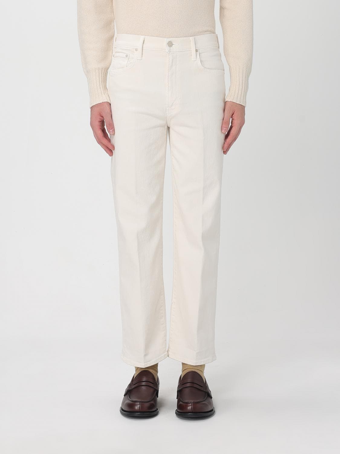 Mother Jeans Men color Cream · 30