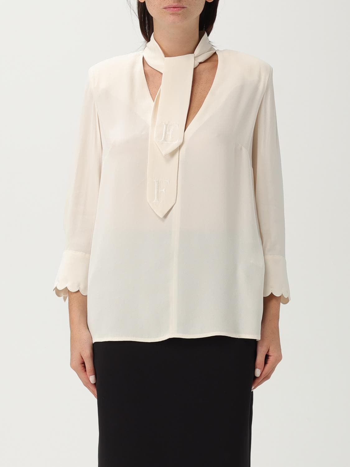 Elisabetta Franchi Top Woman color Milk · 40