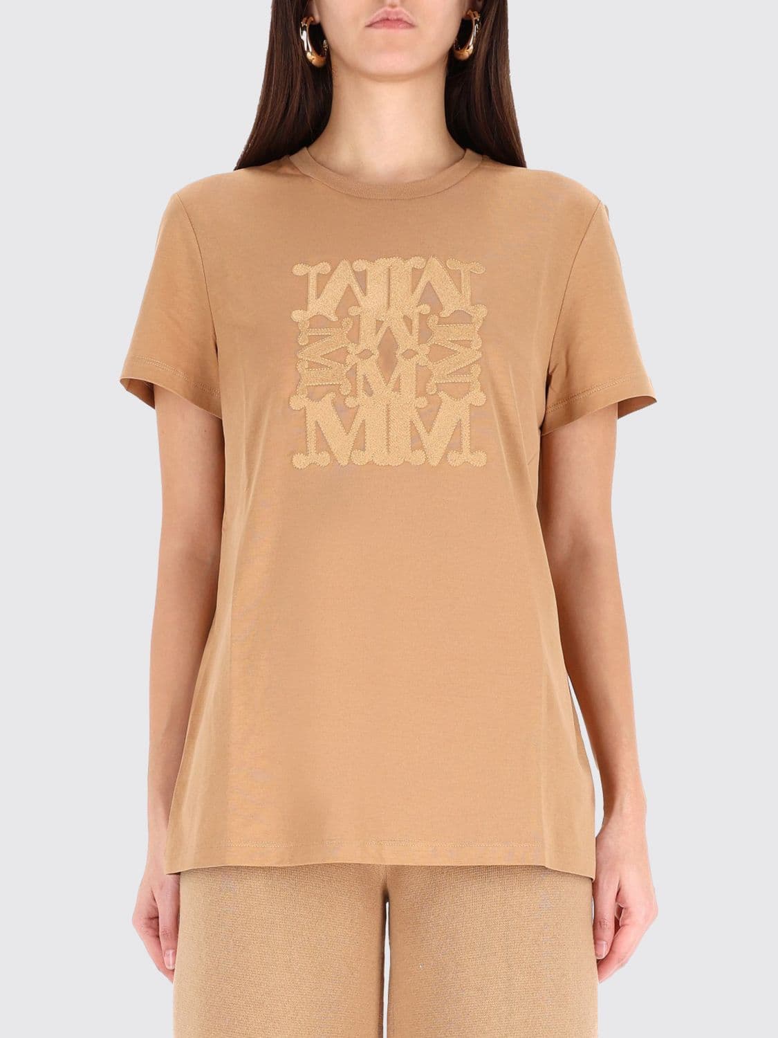 Max Mara T-Shirt Woman color Beige