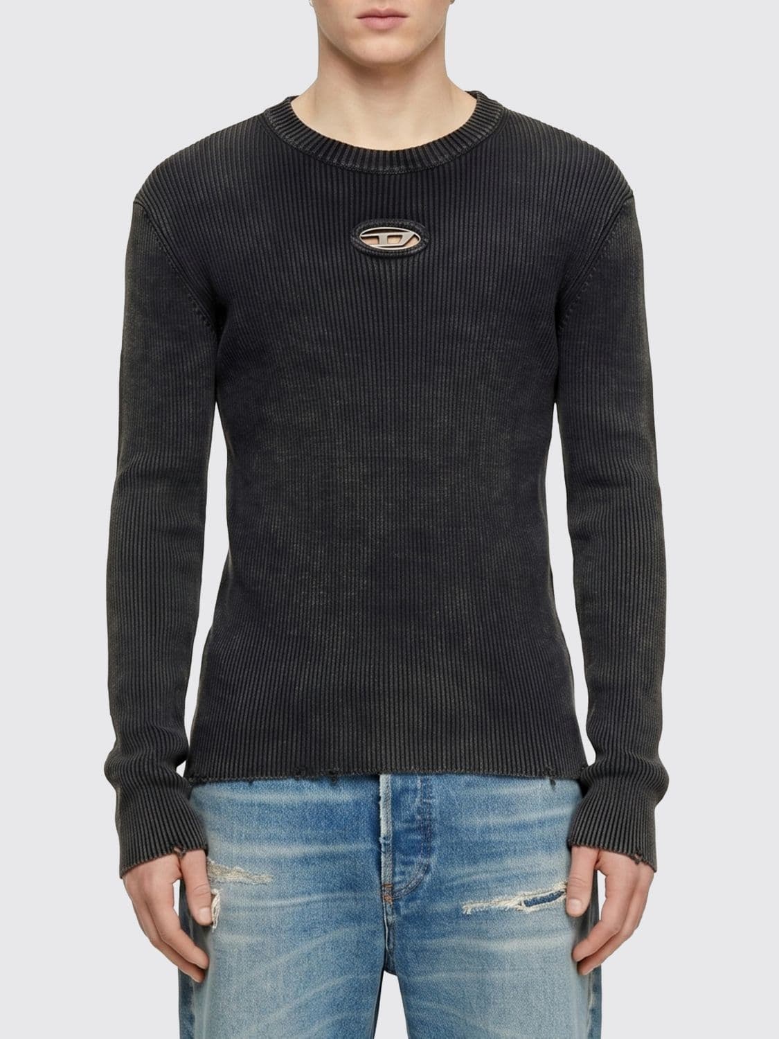 Diesel Sweater Men color Grey