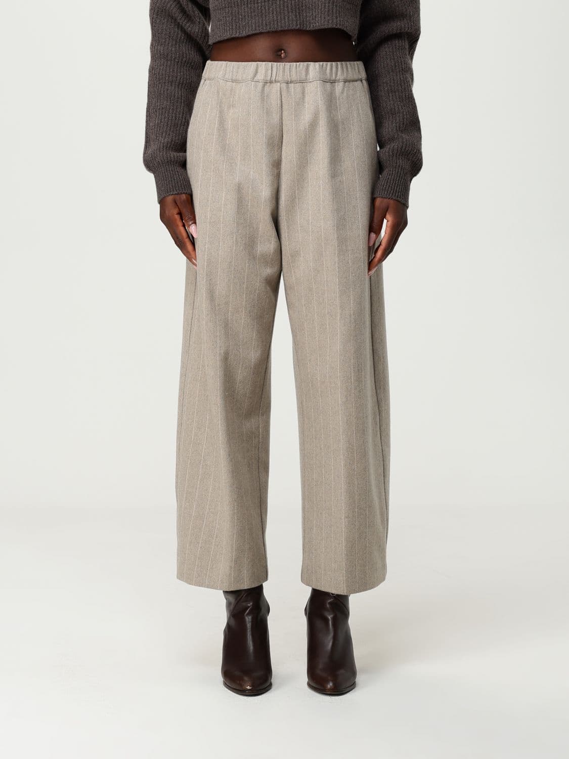 Liviana Conti Pants Woman color Dove Grey