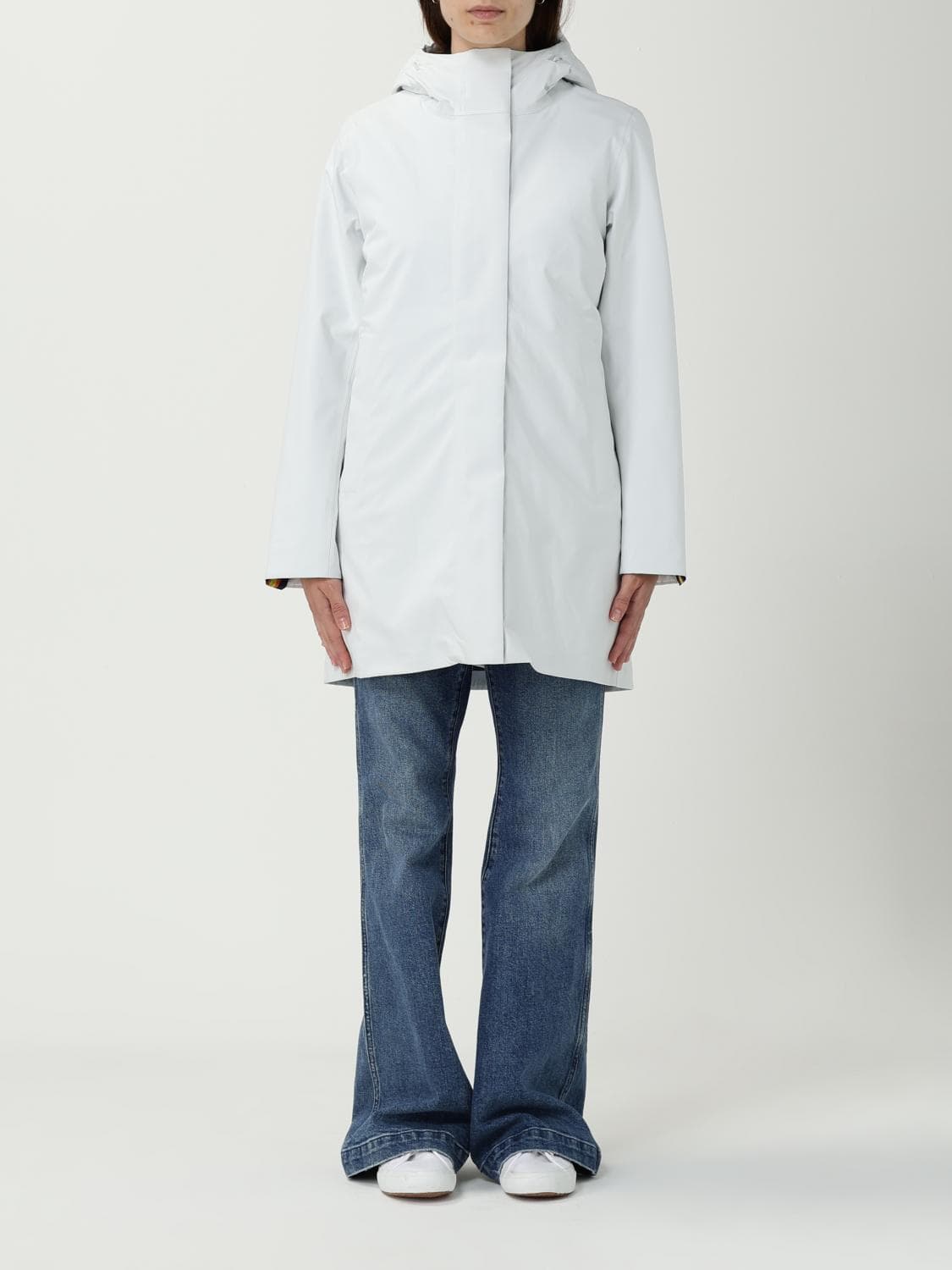 K-Way Coat Woman color White