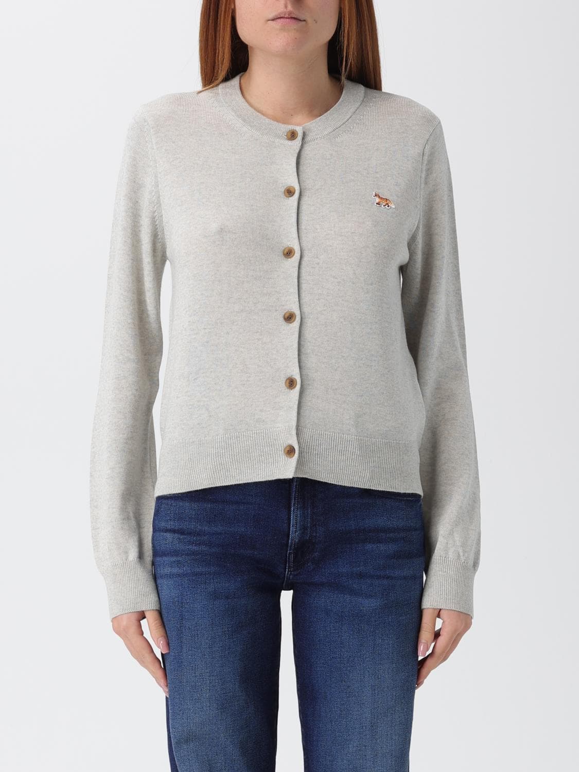 Maison Kitsuné Sweater Woman color Grey