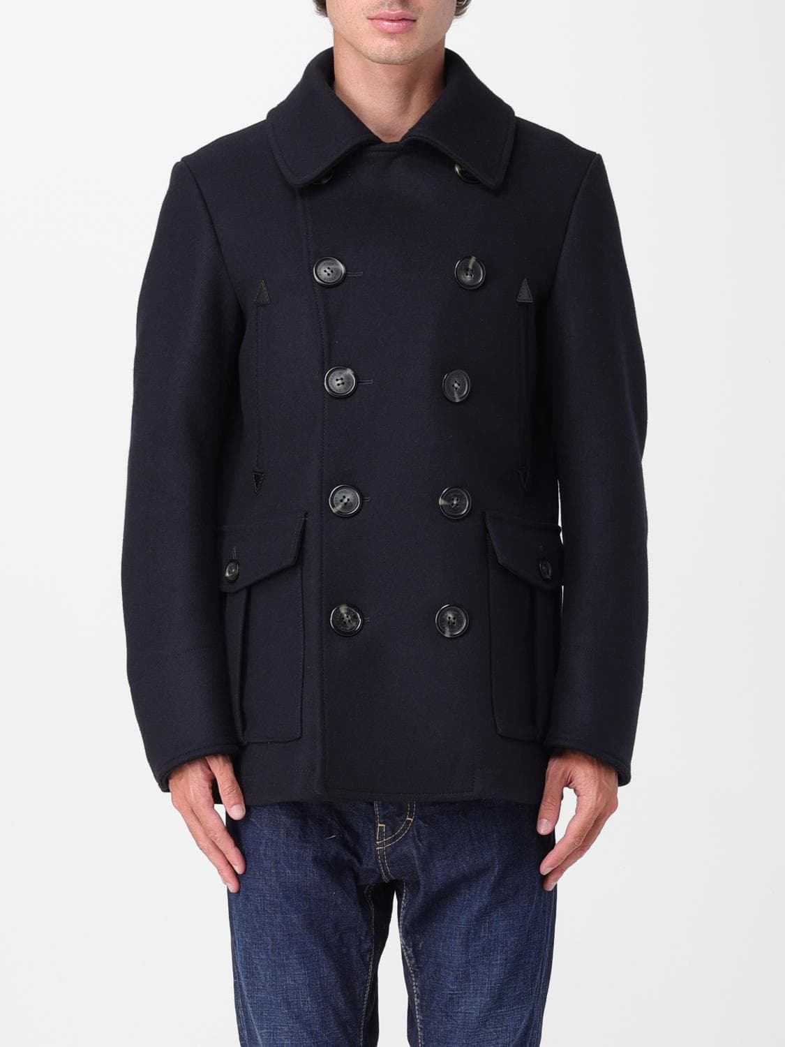 Dsquared2 Coat Men color Blue