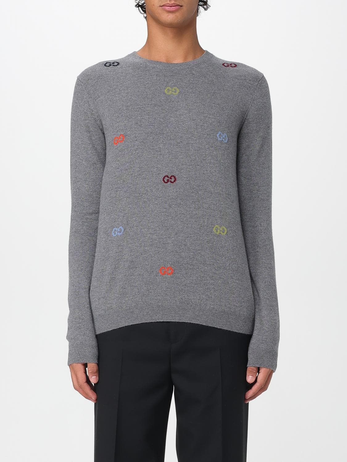 Gucci Sweater Men color Grey