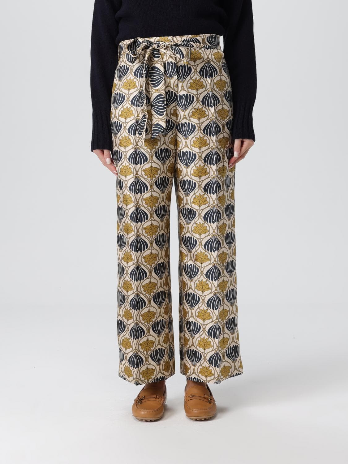Max Mara Pants Woman color Yellow