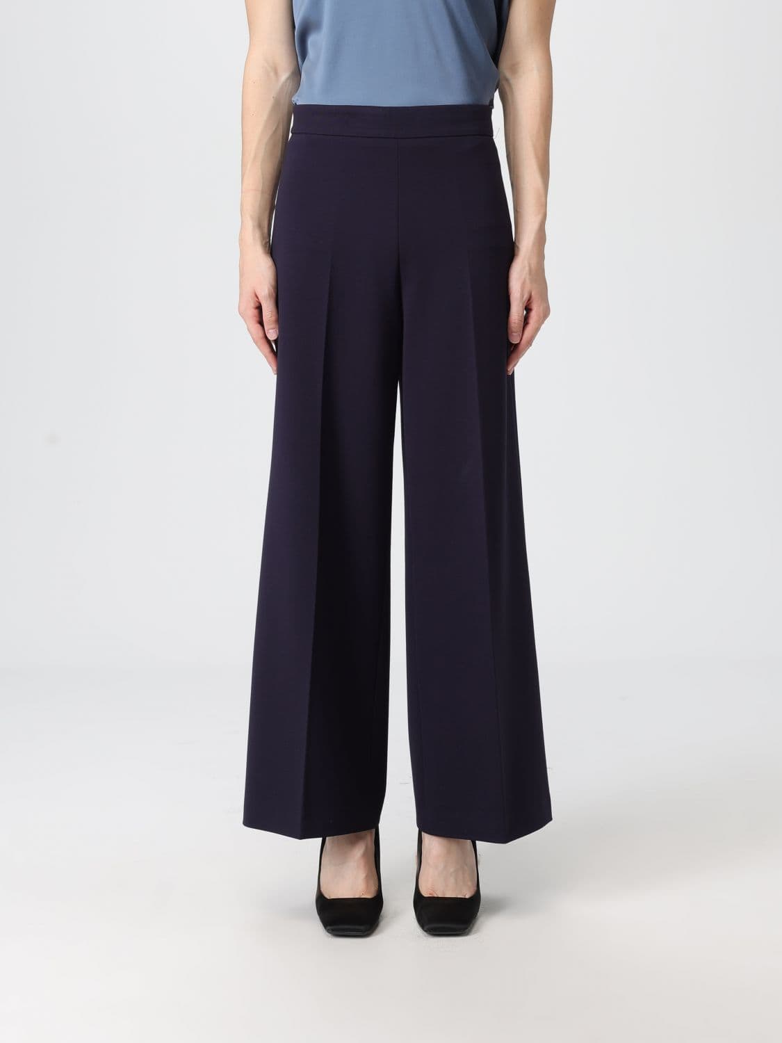 Liviana Conti Pants Woman color Blue