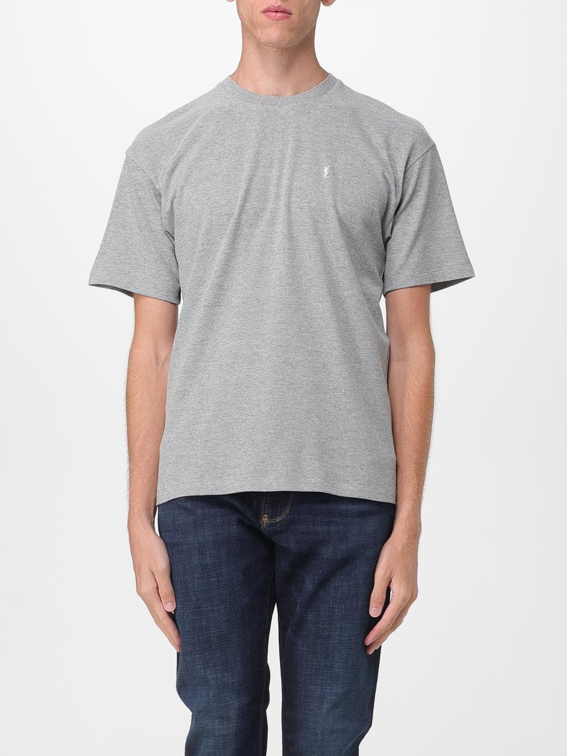 Saint Laurent T-Shirt Men color Grey