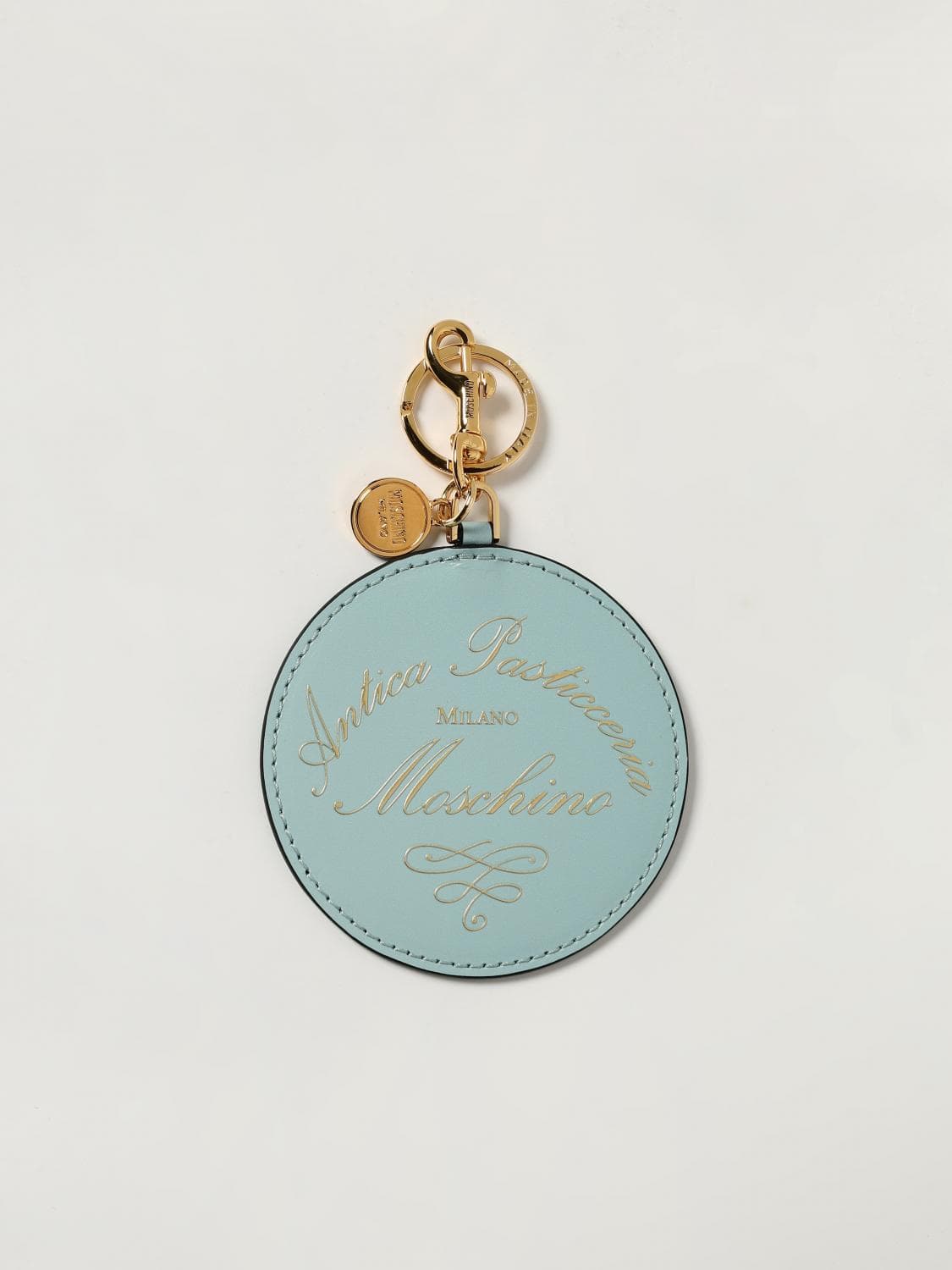 Moschino Couture Keyring Men color Gnawed Blue · OS