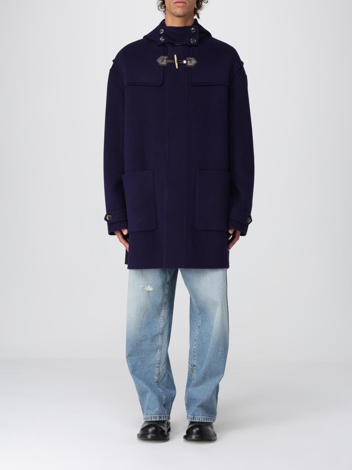 Moschino Couture Coat Men color Blue