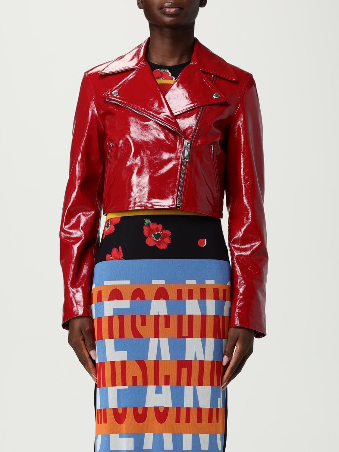 Moschino Jeans Jacket Woman color Red