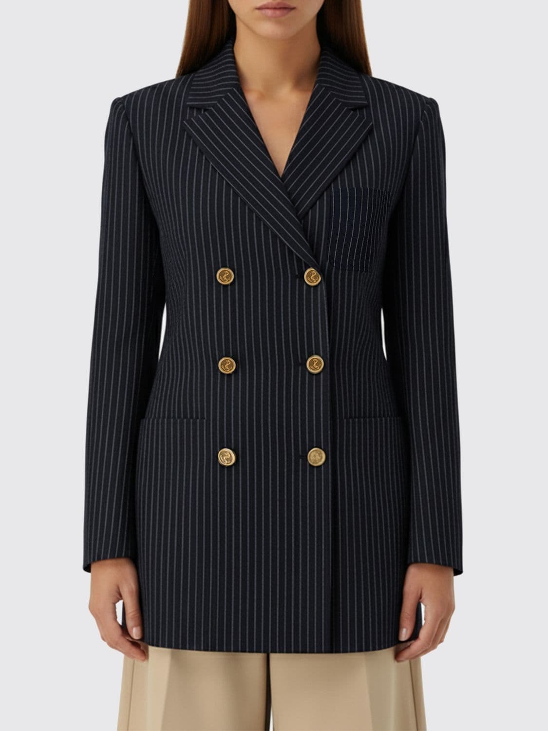 Thom Browne Jacket Woman color Blue