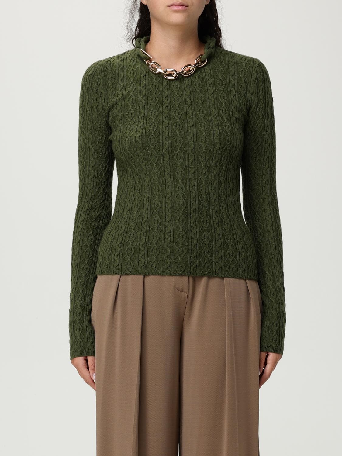 Rabanne Sweater Woman color Green
