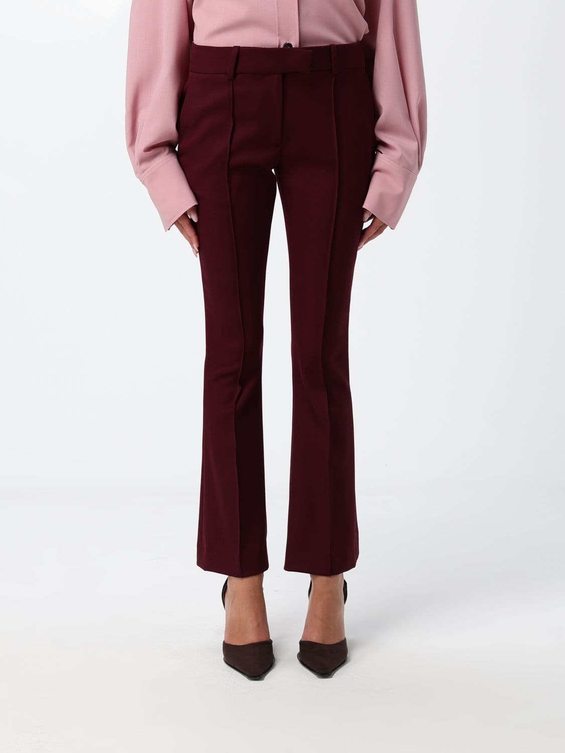 The Attico Pants Woman color Burgundy