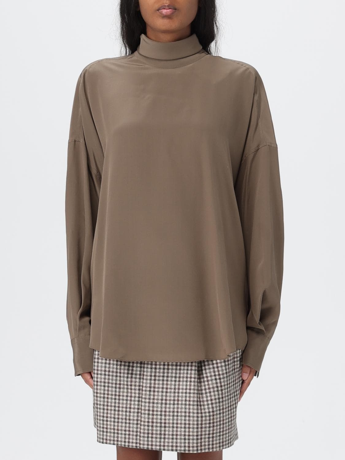 Brunello Cucinelli Top Woman color Brown