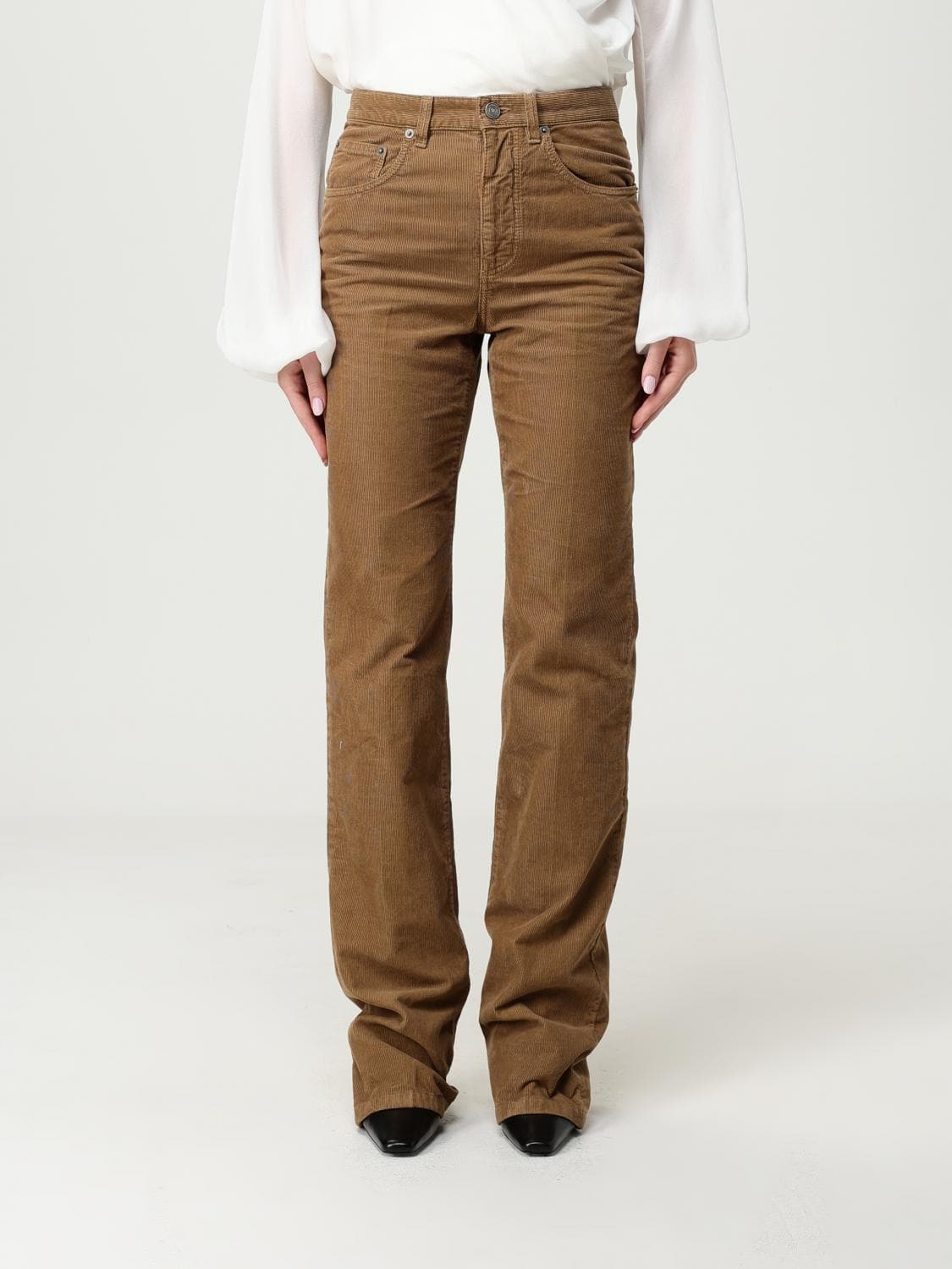 Saint Laurent Pants Woman color Brown · 29