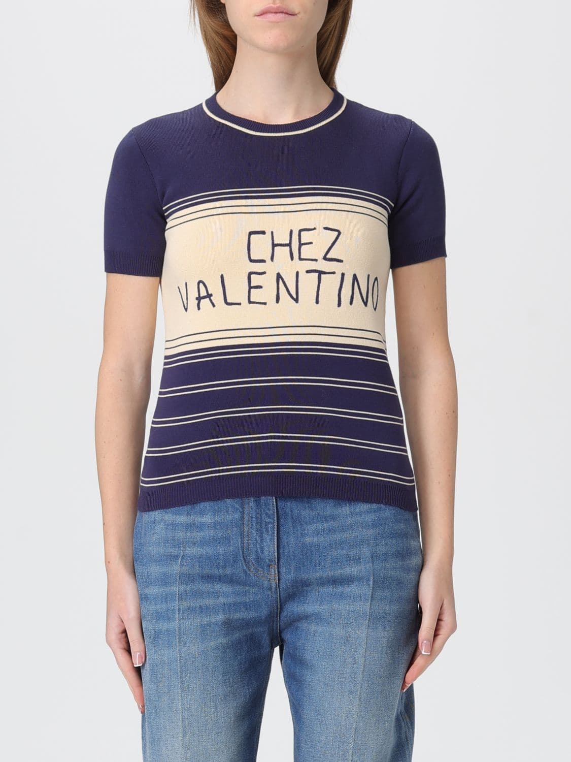 Valentino Sweater Woman color Blue · M