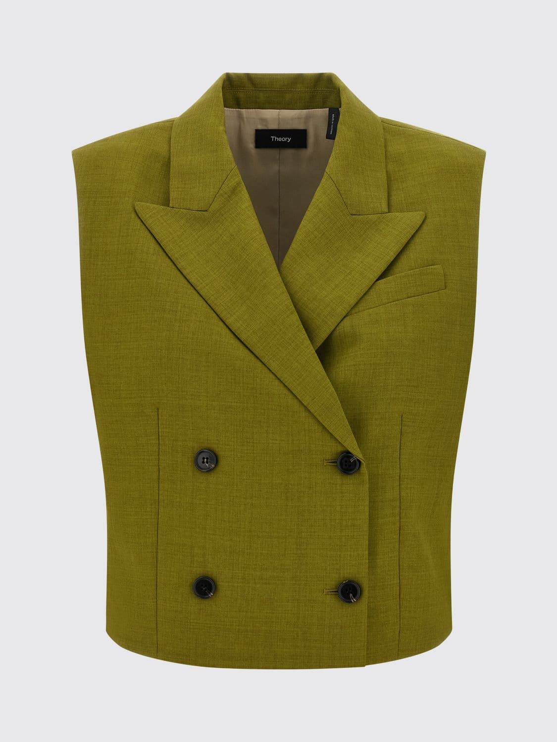 Theory Waistcoat Woman color Green
