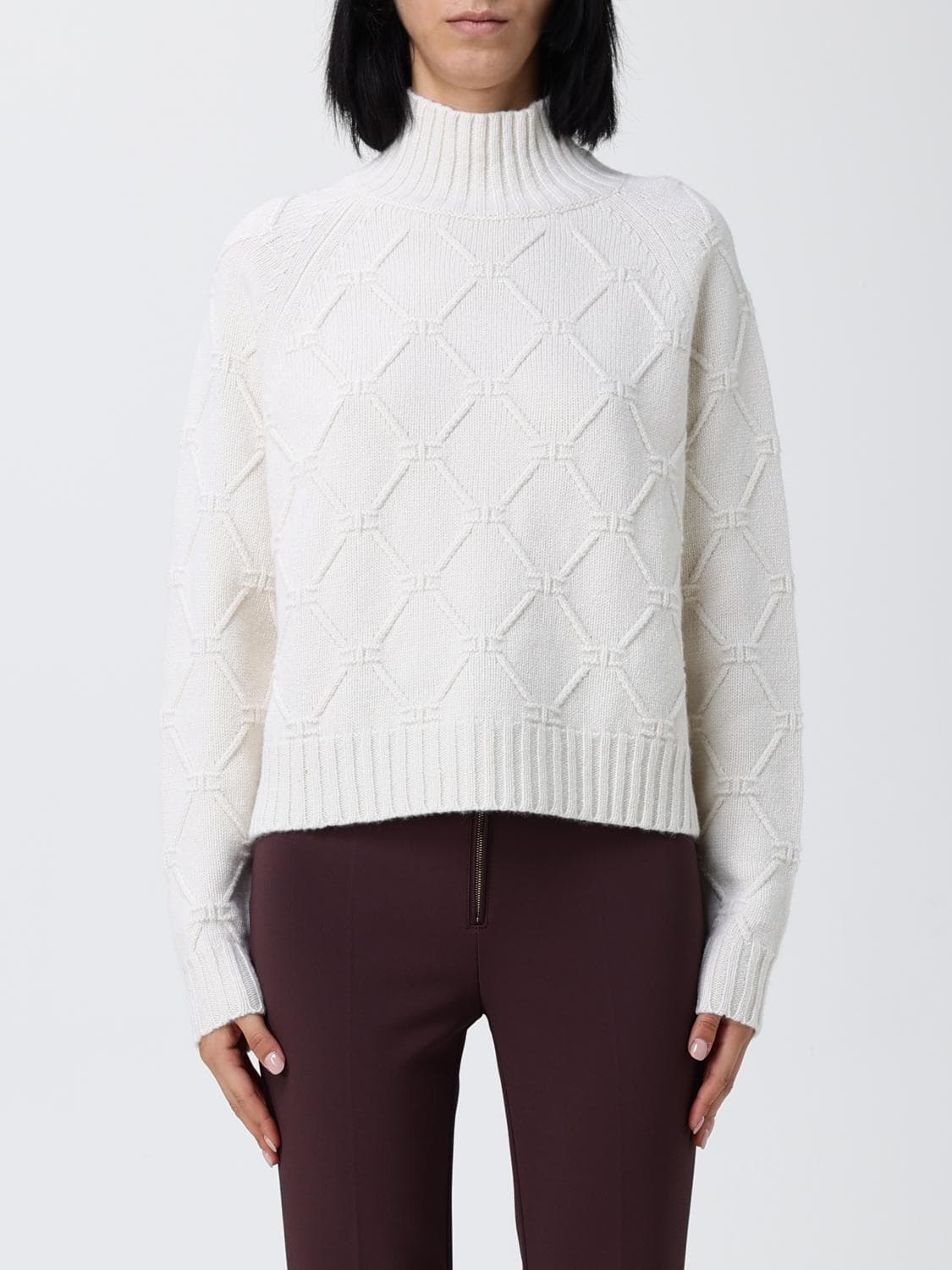 Elisabetta Franchi Sweater Woman color Milk