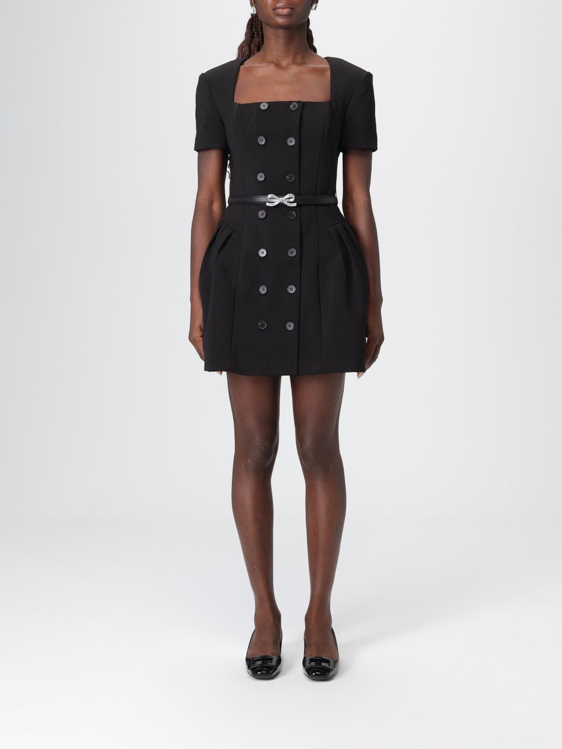 Self-Portrait Dress Woman color Black