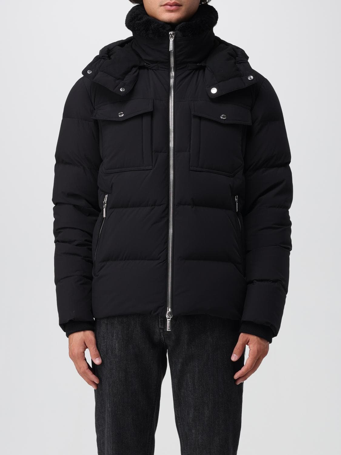 Moorer Jacket Men color Black · 52