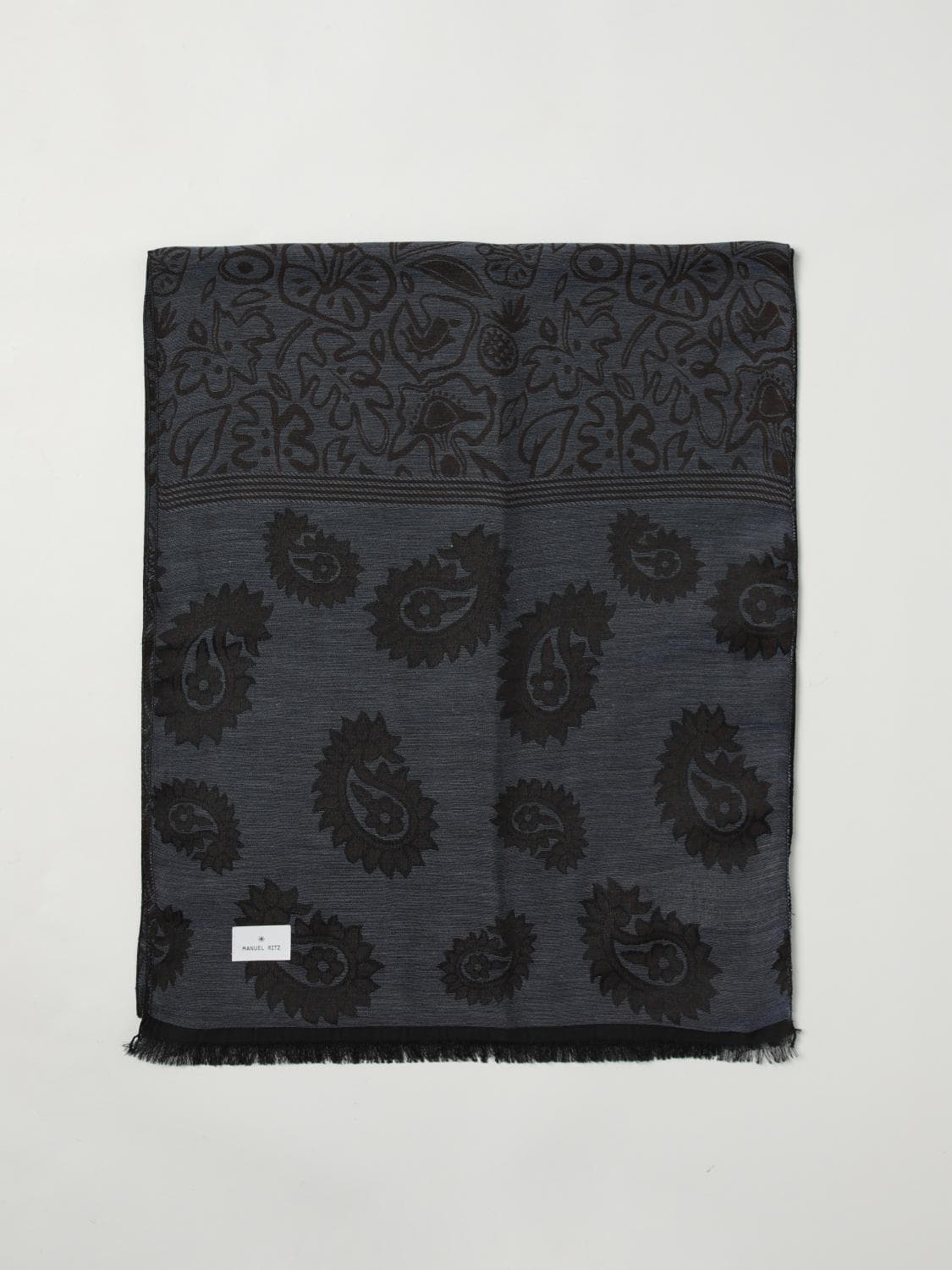 Manuel Ritz Scarf Men color Blue