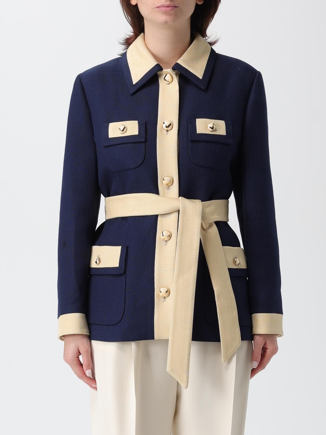 Valentino Jacket Woman color Blue