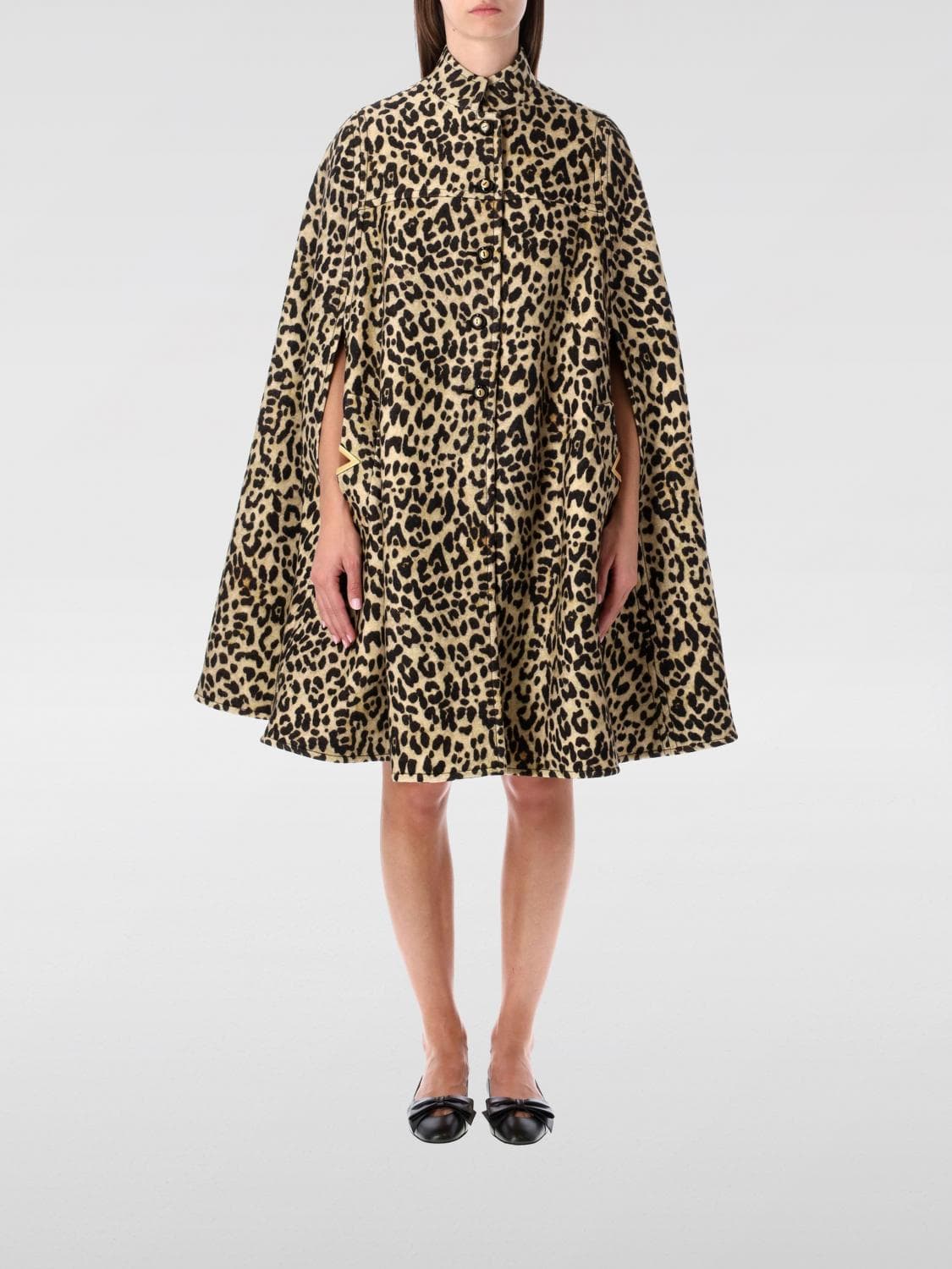 Valentino Coat Woman color Brown · 42