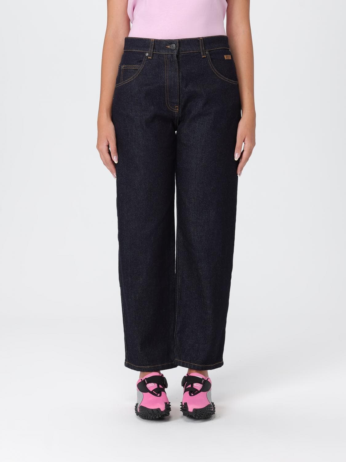 Msgm Jeans Woman color Blue · 42