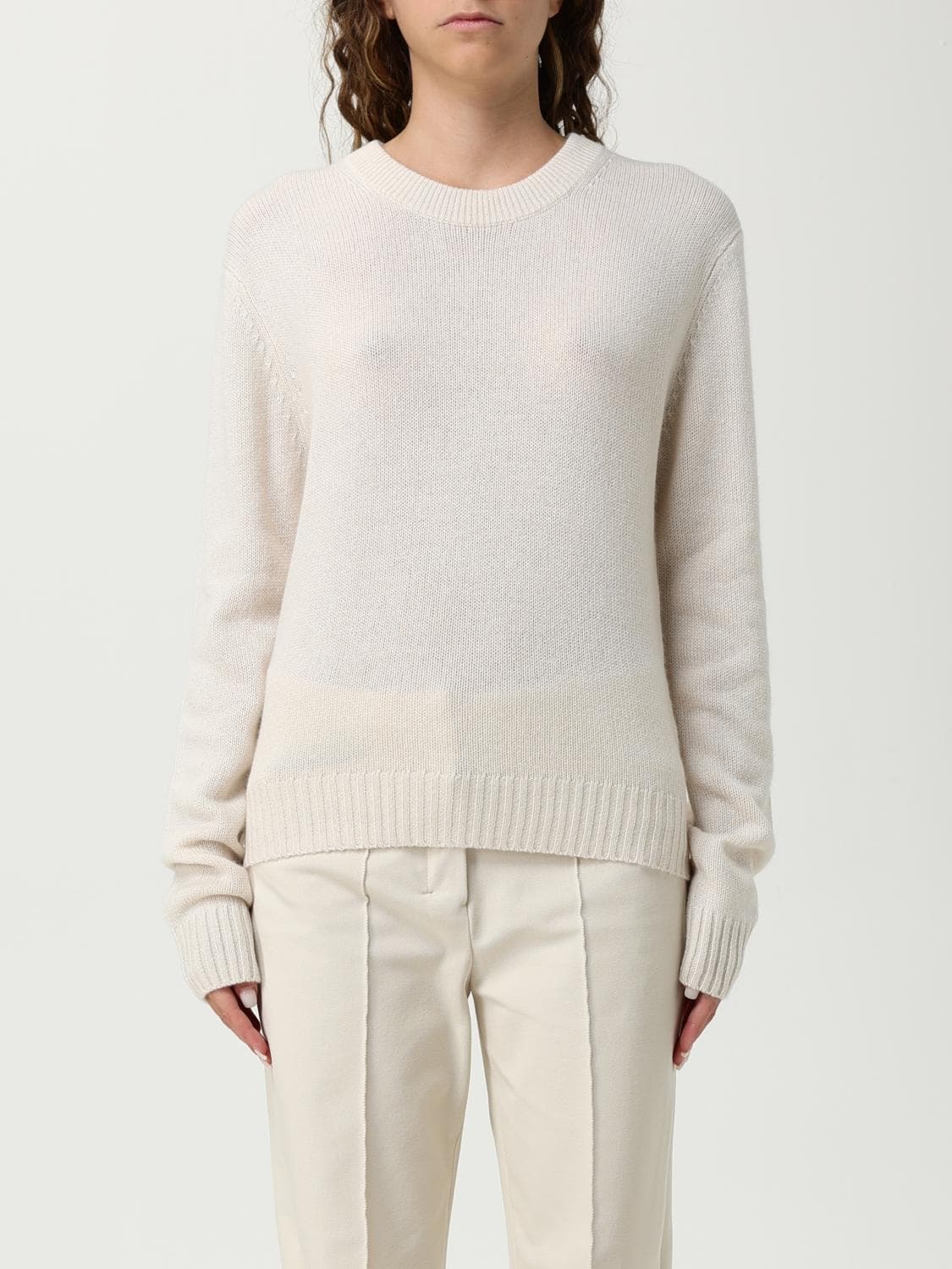 Allude Sweater Woman color Yellow Cream