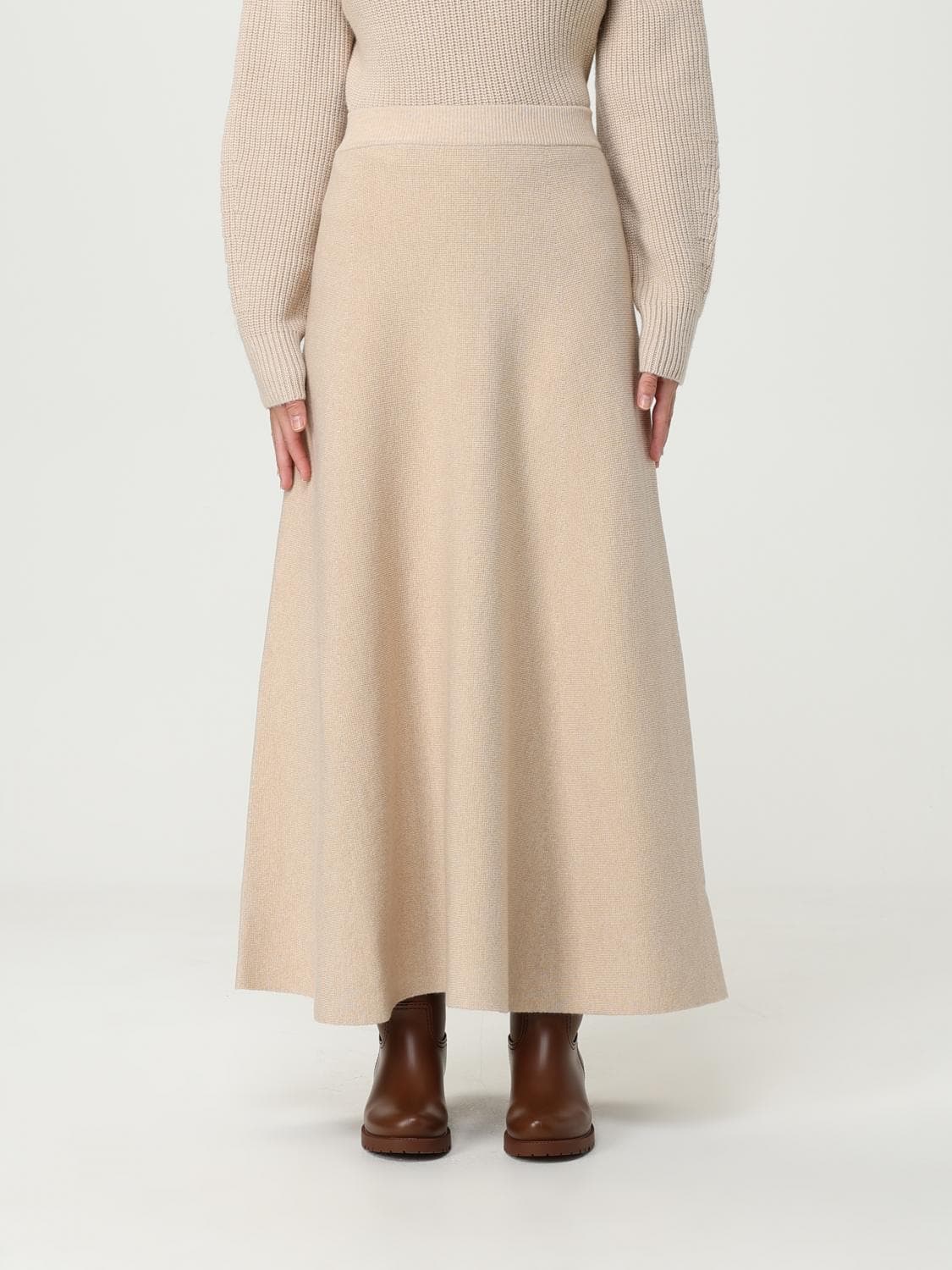 Max Mara Skirt Woman color Beige