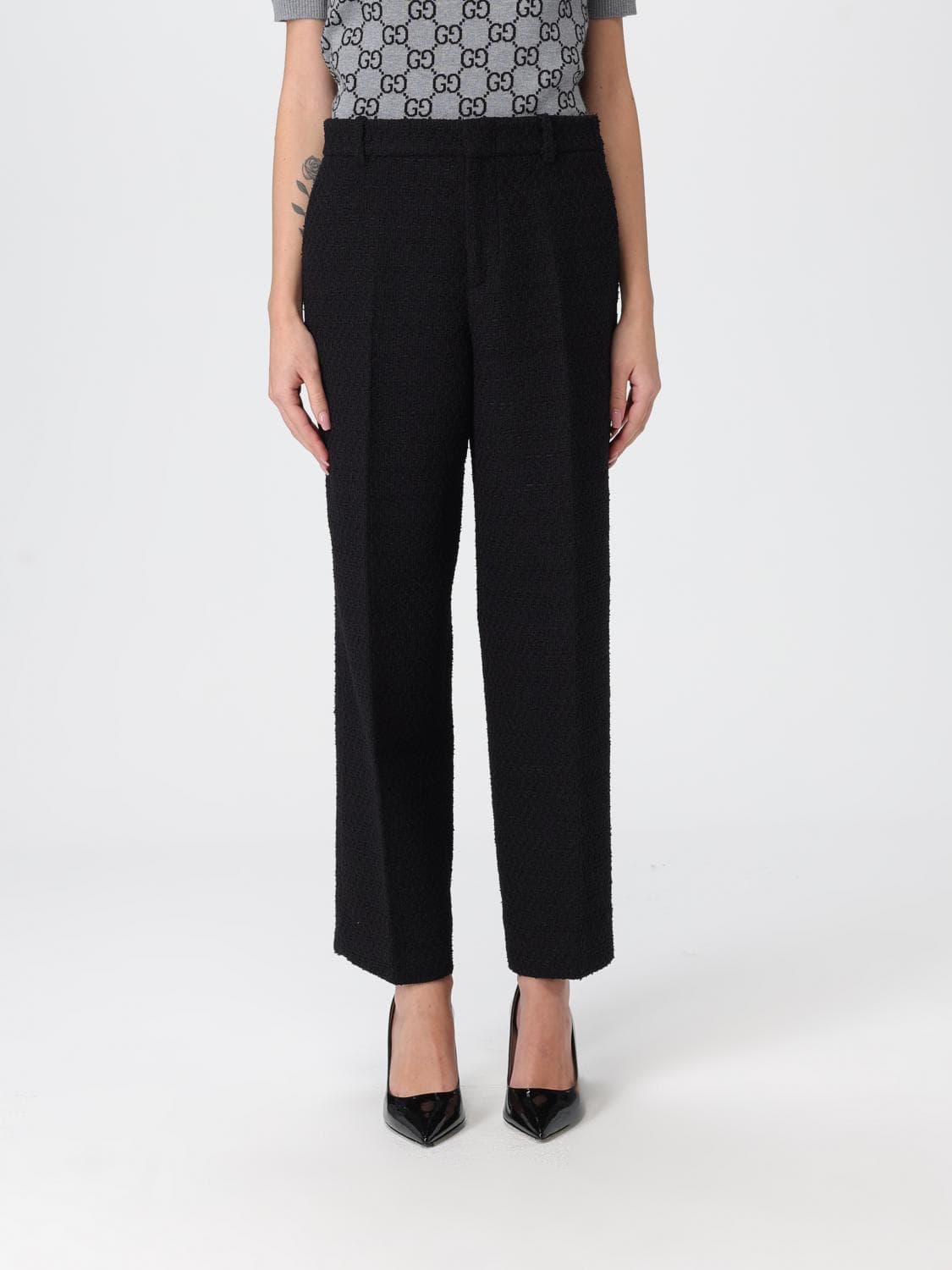Gucci Pants Woman color Black