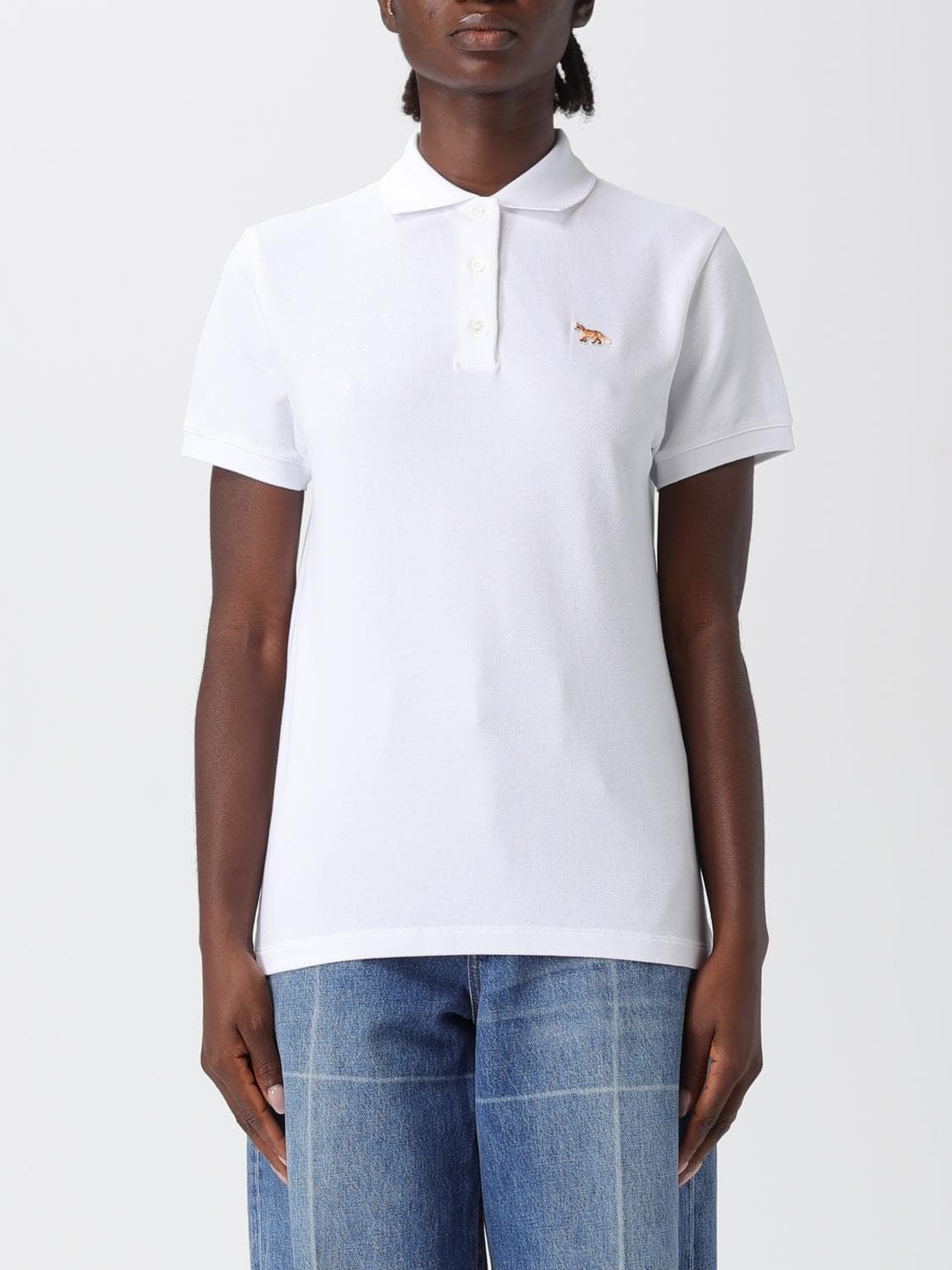 Maison Kitsuné Polo Shirt Woman color White