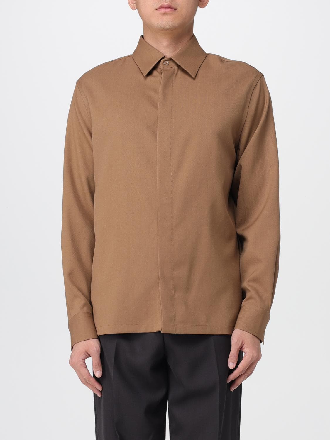 Fendi Shirt Men color Brown · M