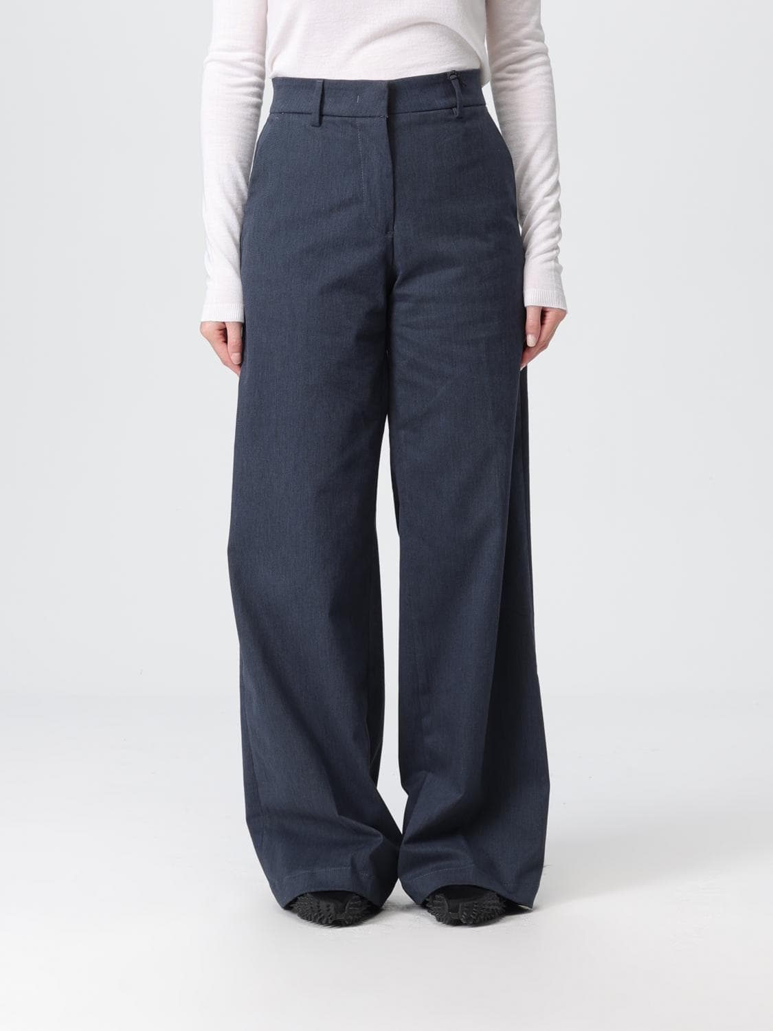 K-Way Pants Woman color Blue