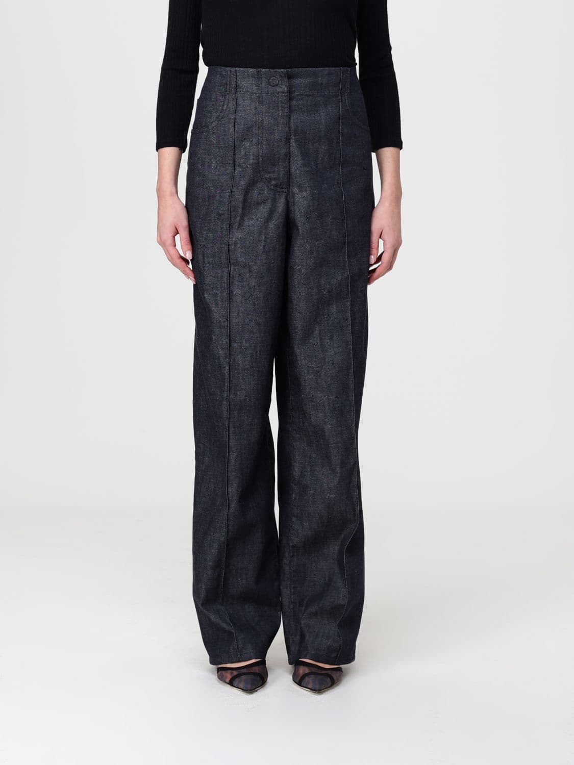 Fendi Jeans Woman color Blue · 38