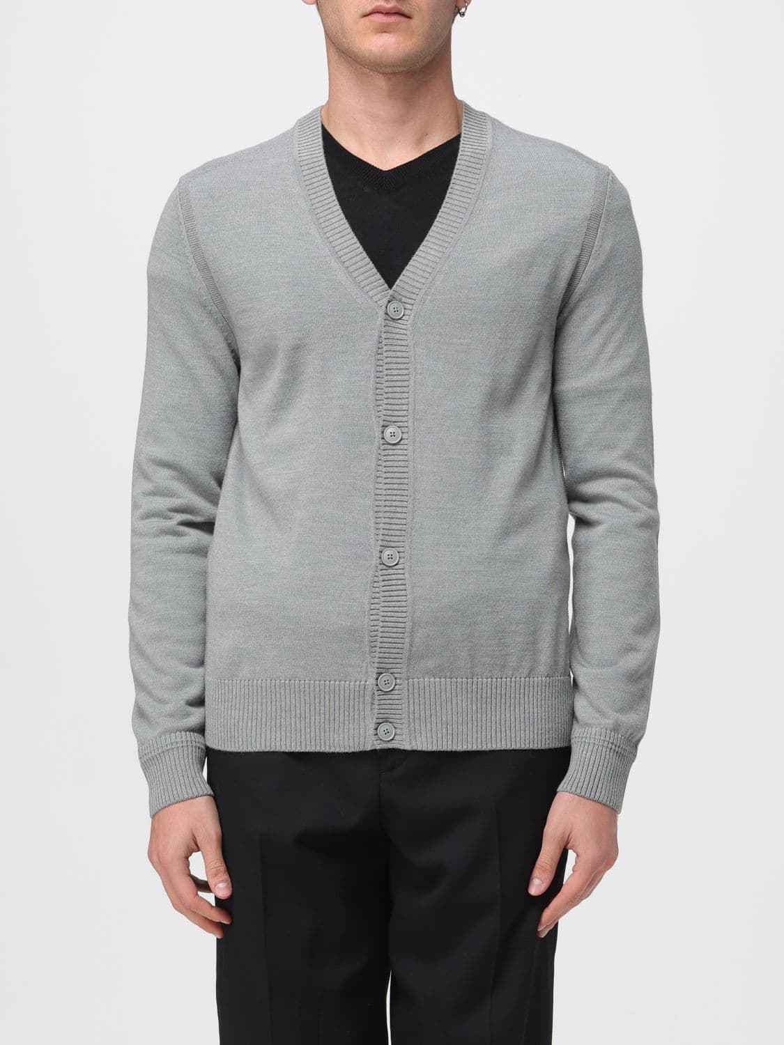 Boss Sweater Men color Silver